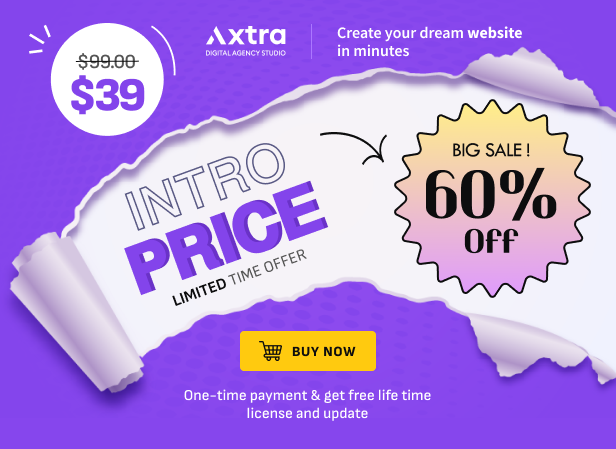 Axtra | Digital Agency Creative Portfolio Theme